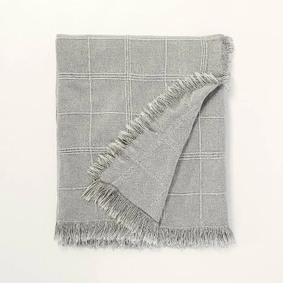 Textured Grid Lines Dobby Throw Blanket - Hearth & Hand™ With Magnolia - Image 7