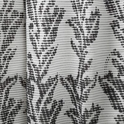 1pc 50"x84" Light Filtering Limu-Limu Leaf Jacquard Curtain Panel Gray - Opalhouse™ Designed With Jungalow™ - Image 3