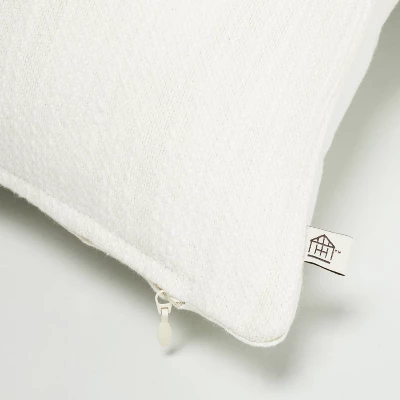 12"x30" Color Block Border Lumbar Pillow With Zipper Gray - Hearth & Hand™ With Magnolia - Image 3