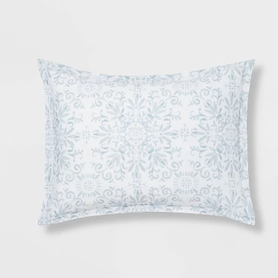 7pc Medallion Comforter Bedding Set With Sheets Blue - Threshold™ - Image 4