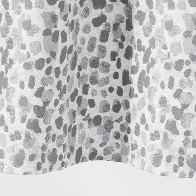 Leopard Glam Shower Curtain Ombre Gray - Threshold™ - Image 3
