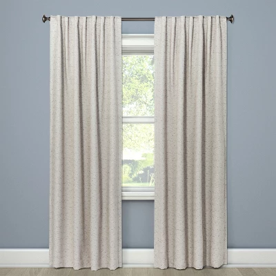 1pc Blackout Doral Window Curtain Panel Cream - Project 62™ - Image 4