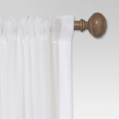 Curtain Rod Faux Wood - Threshold