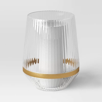 Large Luxe Glass Hurricane Holder - Threshold™ - Image 2