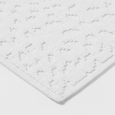 20"x32" Snow Leopard Bath Mat White - Threshold™ - Image 2