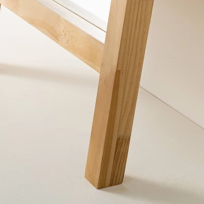 71" Standing Wood Framed Mirror Natural - Hearth & Hand™ With Magnolia - Image 3