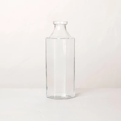 Octagonal Clear Glass Bottle Vase - Hearth & Hand™ With Magnolia - Image 6