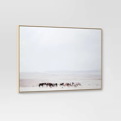 60" X 40" Plains Framed Wall Canvas In Pine Frame - Threshold™ - Image 2
