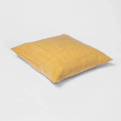 Woven Washed Windowpane Throw Pillow - Threshold™ - Image 2
