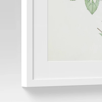 (Set Of 2) 24" X 30" Flowers Framed Wall Art White - Threshold⢠- Image 5