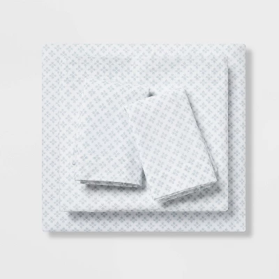 7pc Medallion Comforter Bedding Set With Sheets Blue - Threshold™ - Image 5