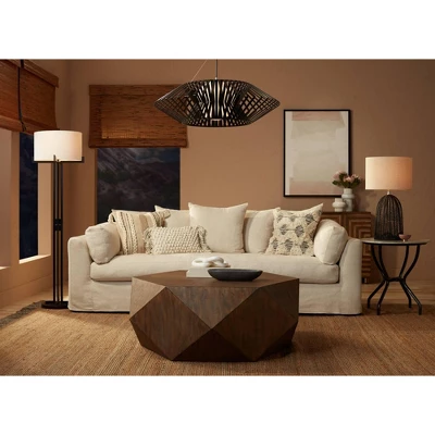 Possini Euro Design Planet Black Large Pendant Light 31 1/2" Wide Mid Century Modern White Glass For Dining Room House Foyer Kitchen Island Entryway - Image 7