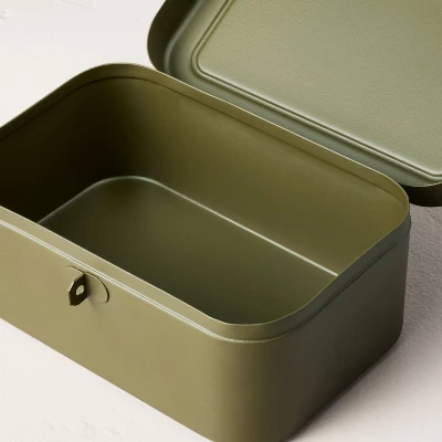 Decorative Metal Storage Box Green - Hearth & Hand™ With Magnolia - Image 3