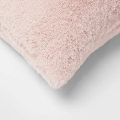 Faux Rabbit Fur Throw Pillow - Threshold™ - Image 3