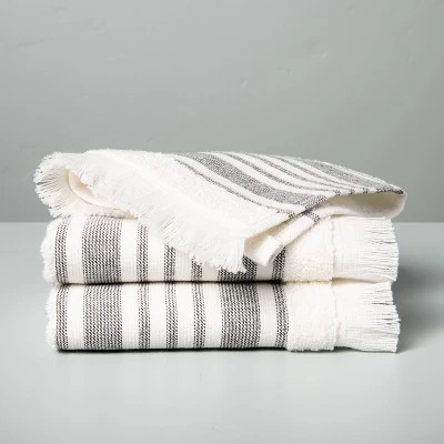 Multistripe Bath Towels Cream/Gray - Hearth & Hand™ With Magnolia - Image 4