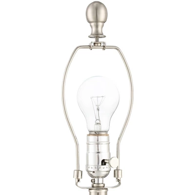 360 Lighting Ellen 21" High Sculptured Small Mid Century Modern Coastal Accent Table Lamp White Ceramic Single Living Room Bedroom Bedside Nightstand - Image 4