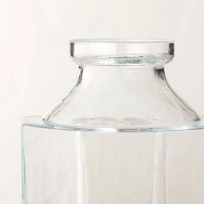 Octagonal Clear Glass Bottle Vase - Hearth & Hand™ With Magnolia - Image 3