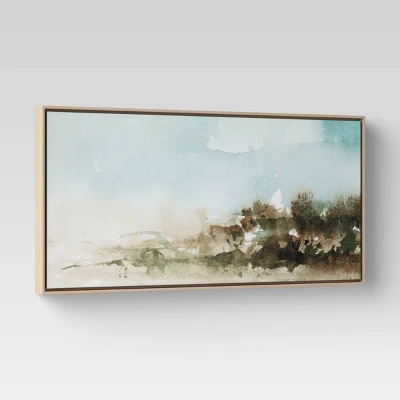 47" X 24" Watercolor Landscape Framed Canvas - Project 62™ - Image 2