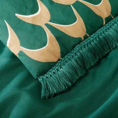 Full/Queen Printed Comforter & Sham Set Teal - Opalhouse™ Designed With Jungalow™ - Image 2