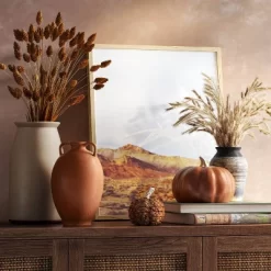 Grass Arrangement In Ceramic Pot Black - Threshold™