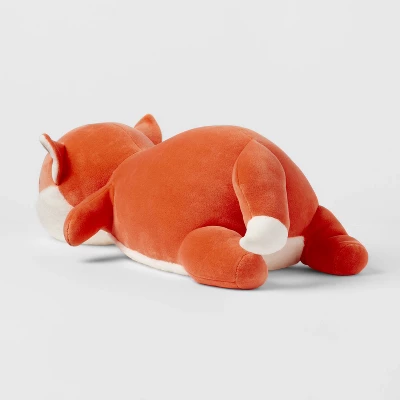 Fox Weighted Plush Kids' Throw Pillow White/Blush - Pillowfort™ - Image 2