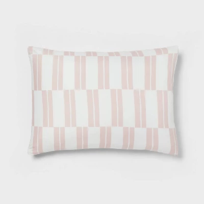 Dash Stripe Printed Microfiber Reversible Comforter & Sheets Set Ivory/Light Pink - Room Essentials™ - Image 4