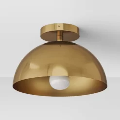 Valencia Flush Mount Ceiling Light Brass - Threshold™