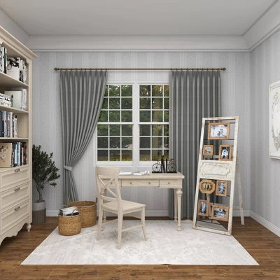 Wood 6 Slot Wall Photo Frame With Floor Stand Brown - Olivia & May - Image 5