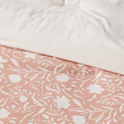 12pc Floral Boho Comforter & Sheets Set Terracotta Pink - Threshold™ - Image 2