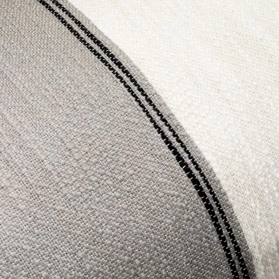 12"x30" Color Block Border Lumbar Pillow With Zipper Gray - Hearth & Hand™ With Magnolia - Image 2