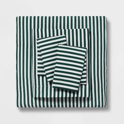 Floral Printed Microfiber Reversible Comforter & Sheets Set Dark Green - Room Essentials™ - Image 6