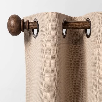 Wood Knob Curtain Rod - Threshold - Image 2