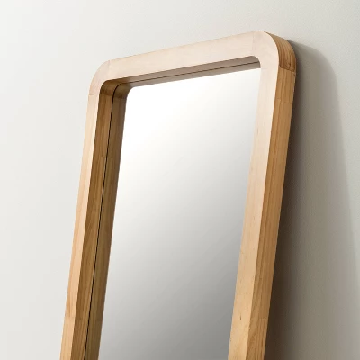 71" Standing Wood Framed Mirror Natural - Hearth & Hand™ With Magnolia - Image 2