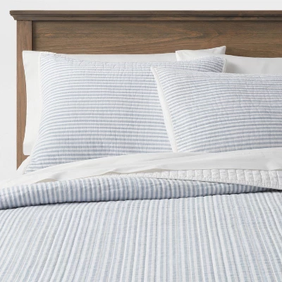 Reversible Cotton Stripe Quilt Sham - Threshold™