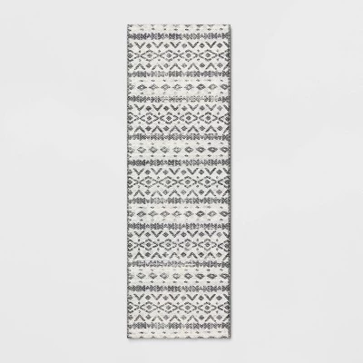 Diamond Printed Accent Aztec Rug Black - Opalhouse⢠- Image 5