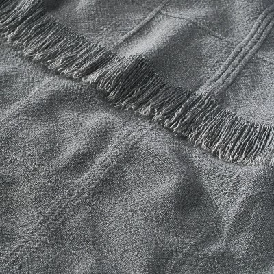 Textured Grid Lines Dobby Throw Blanket - Hearth & Hand™ With Magnolia - Image 3