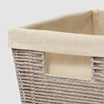 16" X 9" X 6" Woven Twisted Paper Rope Media Basket Gray - Brightroom™ - Image 2