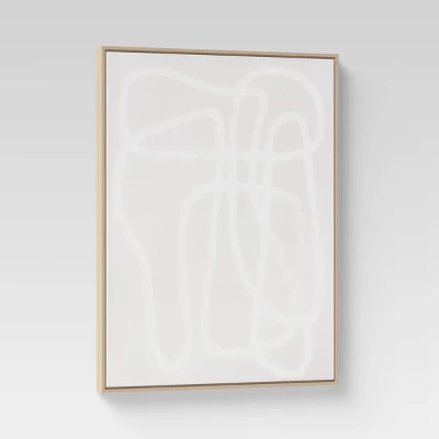 (Set Of 2) 24" X 30" Line Drawing Wall Canvases Gray/White - Threshold™ - Image 4