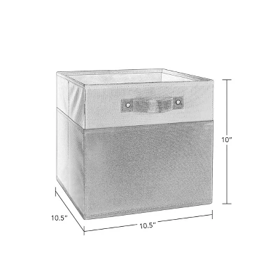 2pc Kids' 10.5" Two-Toned Folding Storage Bin Set - RiverRidge Home - Image 5